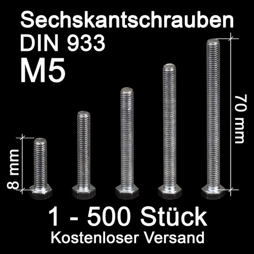Sechskantschrauben 8 - sechskantschrauben, m5