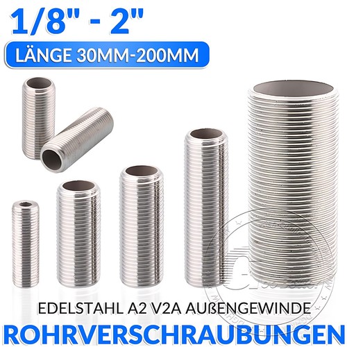 Außengewinde edelstahl rohr - außengewinde,